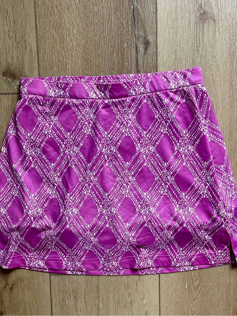 adidas Magenta Diamond-Print Skort